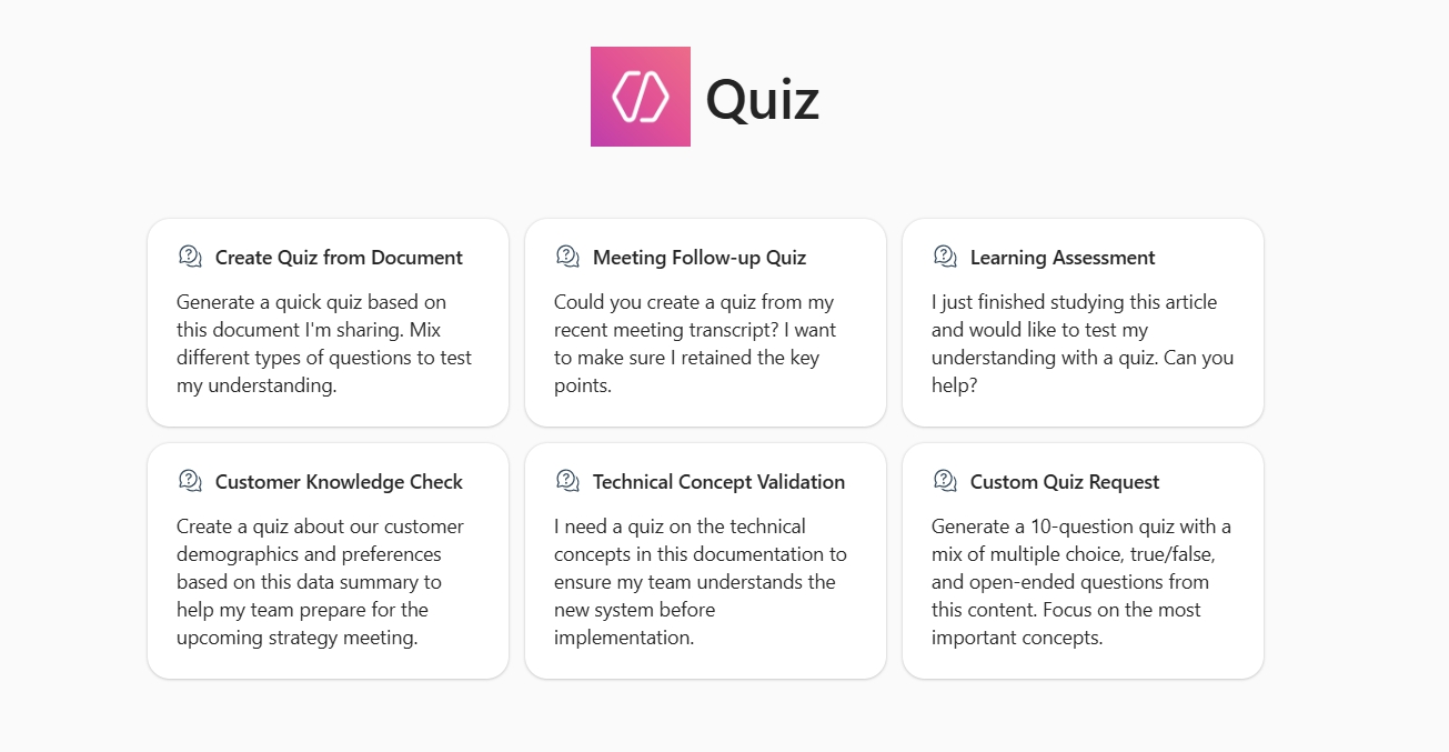 QuizAgent Interface